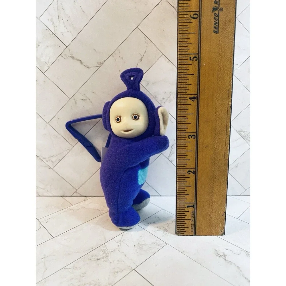 Vintage 2000 Ragdoll Productions Purple Teletubbies Backpack Clip Key Ring